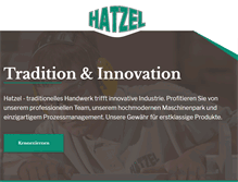 Tablet Screenshot of hatzel.de